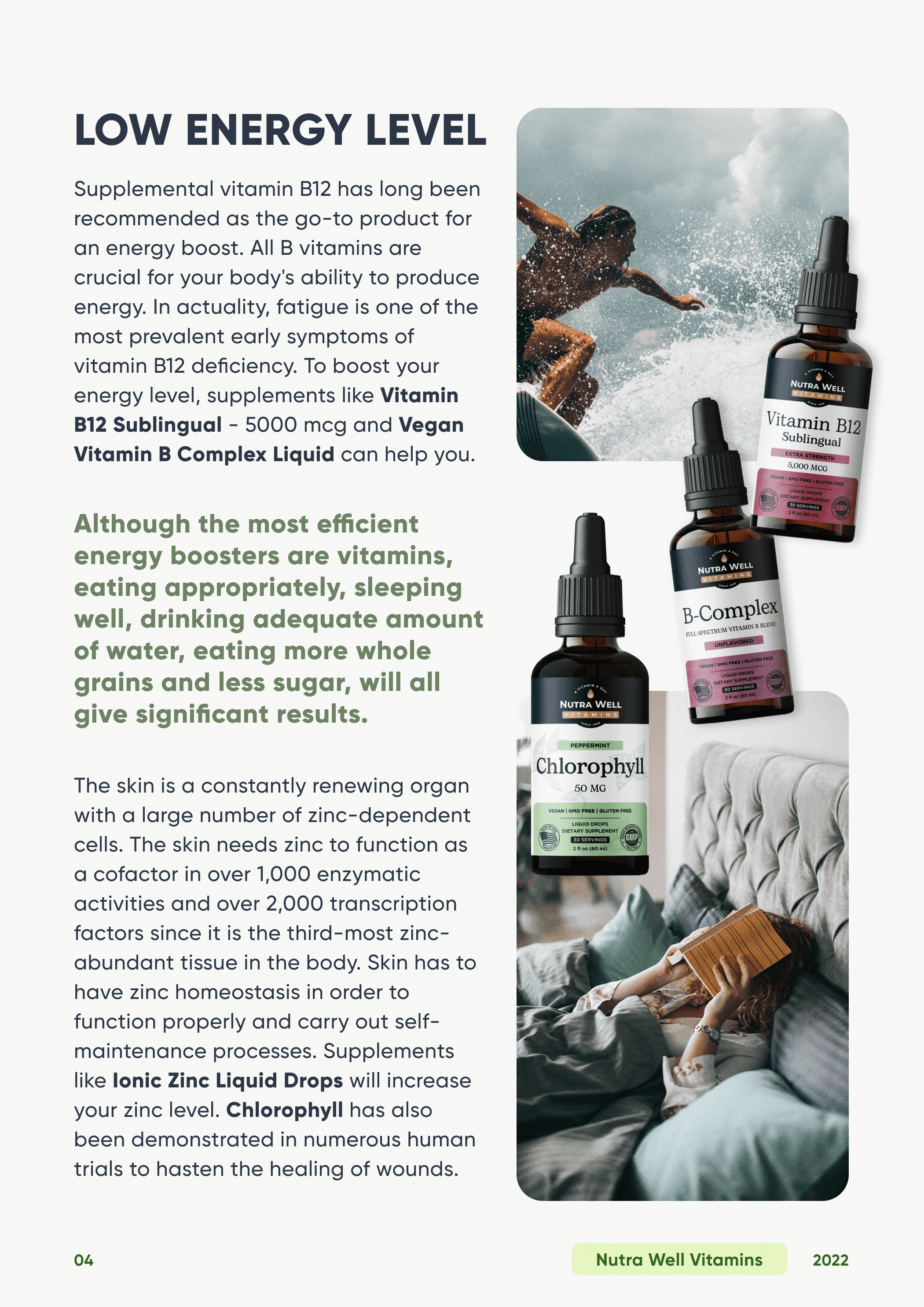 Supplement guide, page 4: low energy level