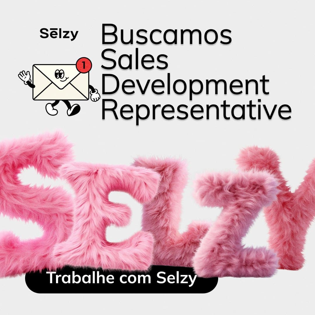 Hiring ad in three versions: we are looking for a salesperson, work with Selzy