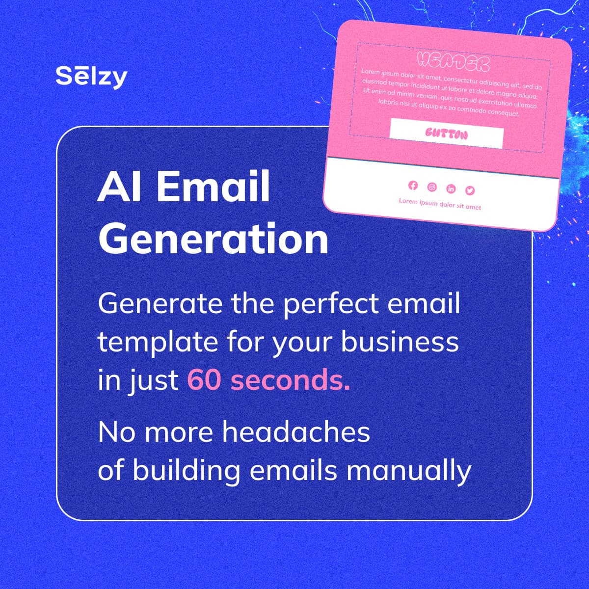 Instagram carousel: AI email builder features, page 2