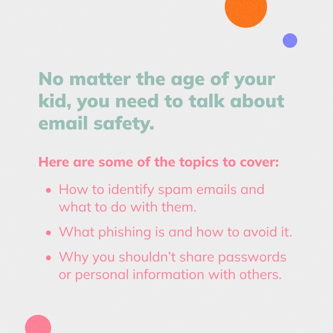 Instagram carousel: Kid's first email, page 5