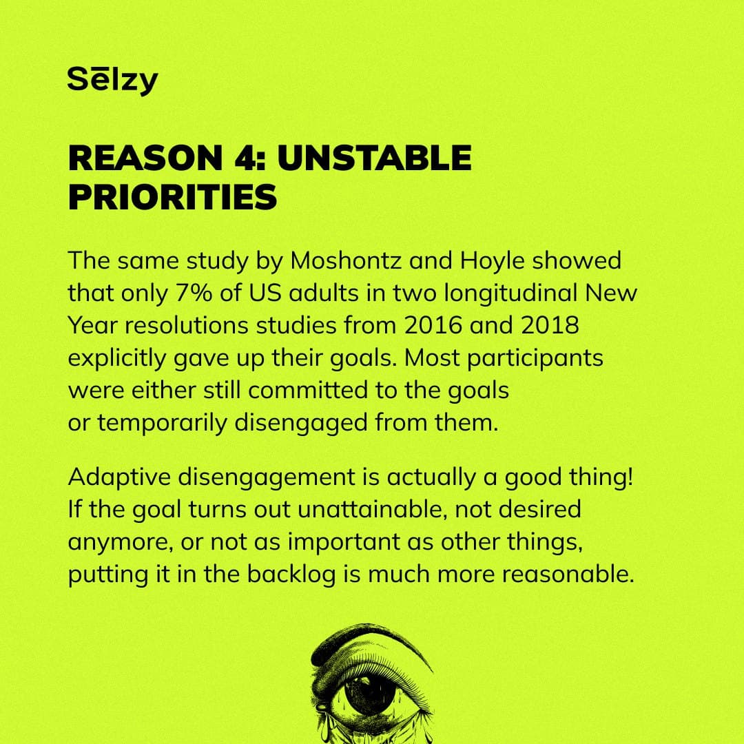 Instagram carousel: Why New Year resolutions fail, page 5